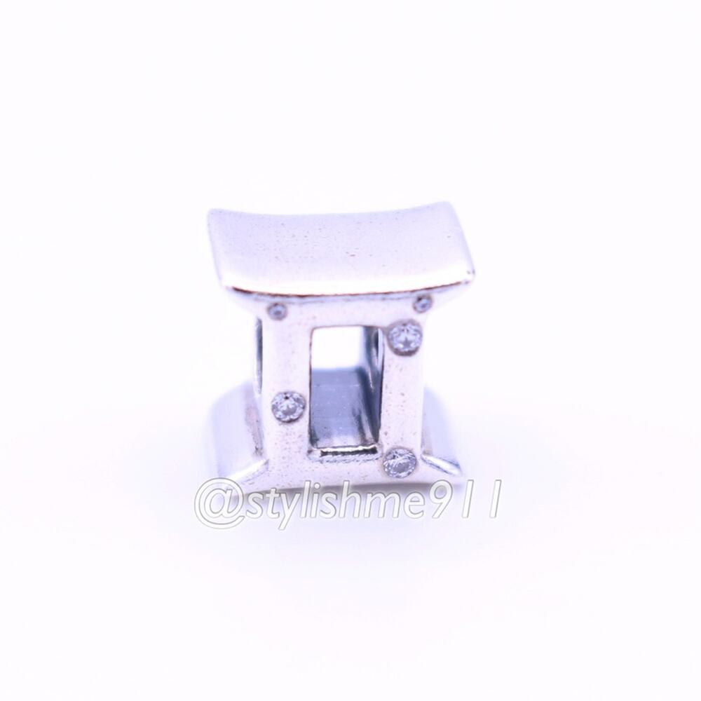 Authentic PANDORA Sparkling Gemini Zodiac Sign Charm - 798428C01